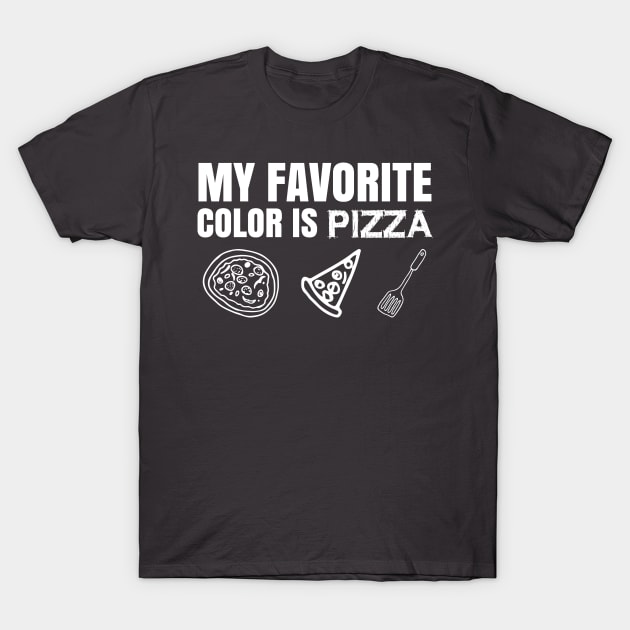 Pizza Food Weekend Design T-Shirt by Lin Watchorn 